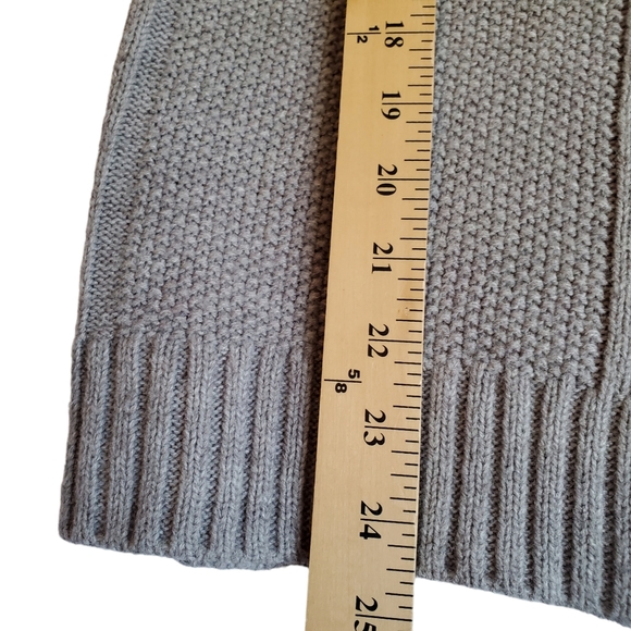 Calvin Klein Turtleneck Sweater Womens Small Gray Cableknit S - Picture 11 of 14
